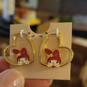 Sanrio Hello Kitty Gold Flash-Plated Heart My Melody